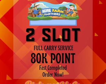 Monopoly GO ACME FARM Partners 2x Slot Full Carry 80K Points