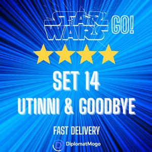 Utinni & Goodbye 4 Star Set 14 Stars_Wars Album Naklejka Monopol_YGO