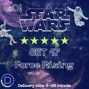 Force Rising 5 Star Set 17 Stars_Wars Album Monopol_YGO Sticker