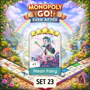Mean Fairy - 5 Star Stickers - SET 23 - Monopoly_GO Ever After
