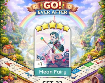 Hada Malvada - Pegatinas de 5 estrellas - SET 23 - Monopoly_GO Ever After