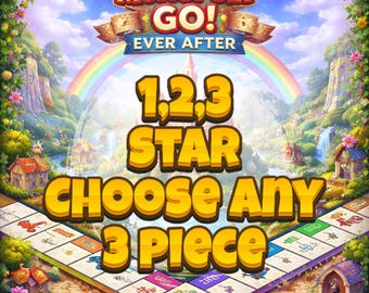 Monopoly Ever After 1,2,3 Star Stickers (Choose Any 3)