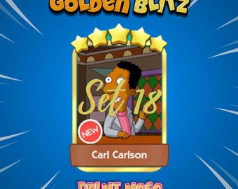 Monopoly Go Golden Blitz Stickers - Carl Calson
