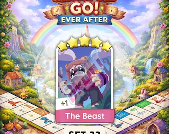 The Beast - 5 Star Stickers - SET 22 - Monopoly_GO Ever After