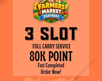 Farmers Market Partners Monopoly-GO 3x Slot Full Carry 80K Points