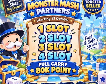 MoGo MONSTERMASH Partners Event Full Carry 80K Points (No Rush Complete in 1-24 Hours)