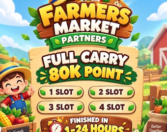 Monopoly GO FARMERS MARKET Partners Event Full Carry 80K Points