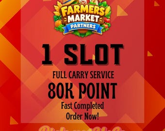 Monopoly-GO FARMERS MARKET Partner 1x Slot Full Carry 80K Punkte