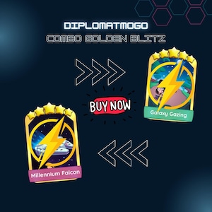MoGo Golden Blitz - Ensemble combiné galaxie et faucon millénaire 5 étoiles Sticker