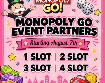Evento Monopoly GO EVENT Partners: Ritiro completo con 80.000 punti, in arrivo il 7 agosto.