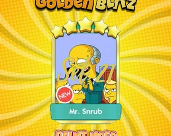Monopoly_Go Golden Blitz Stickers - Mr. Snrub - 5 Star Stickers