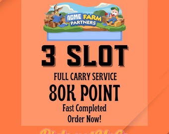 ACME FARM Partners Monopoly-GO 3x Slot Full Carry 80K Points