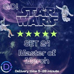 Master of Merch 5 Star Set 21 Stars_Wars Album Monopol_YGO Sticker