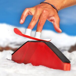 Finger Snowboard – Jouet Créatif De Mouvement Du Bout Des Doigts – Antistress, Léger, Facile à Transporter – Cadeau Original