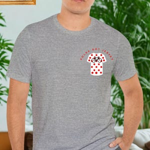 Cycling Enthusiast Unisex Tee, Gift for Cyclists, Unique Graphic tee, fathersday gift, Tour de France, Polka Dot jersey, Cycling lover