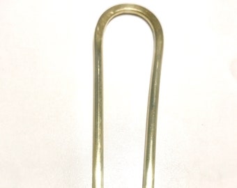 Hand forged Brass Hair Pin, Plain