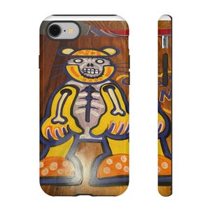 Custodie resistenti e uniche per iPhone, custodia per telefono con motivi artistici vivaci, divertente stile cartoon, accessorio per telefono colorato, regalo perfetto per bambini, eco-compatibile