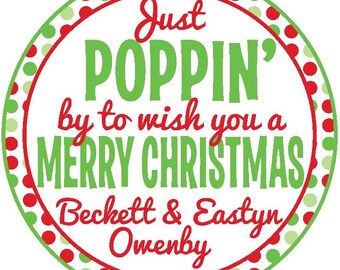 Popcorn gift tag | Etsy