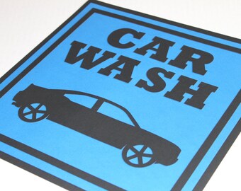 Car Wash party sign, race car birthday party, die cut party sign, pit stop party, race car birthday, construction birthday party, party sign