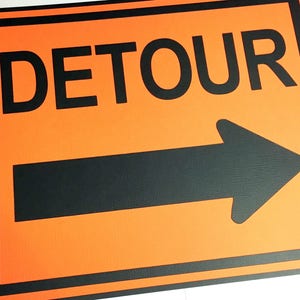 Detour party sign, race car birthday party, die cut party sign, race car party, refuel here beverage sign, construction sign