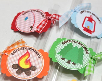 Camping Party Favors, Outdoors party favor, camp party favor, Ready to fill with your own candy - Sports, Custom, DIY, boys scouts favor