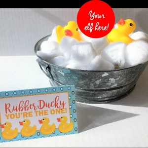 Elf bubble bath, rubber ducky, Elf prop, Stage your elf, elf kit, elf accessories, christmas elf, Elf DIY props, elf fun, rubber duckie