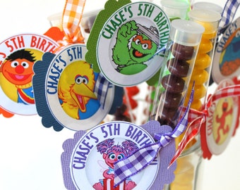 Kids Birthday Party Favors Treats (20) - personalized, treat stacks, favor stacks, party favor, party treat, candy