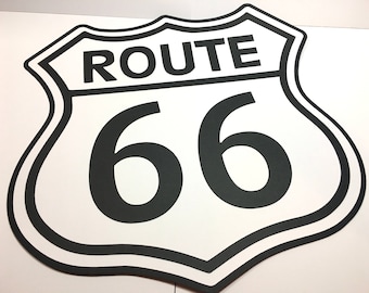 Route 66 party sign, Route 66 road sign, construction party, race car birthday party, die cut party sign, race car party