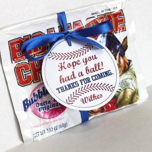Baseball Party Tags PRINTABLE FILE, Vintage Baseball, Baseball Birthday ...