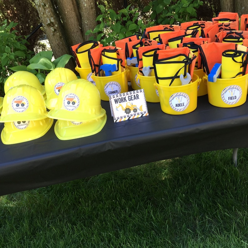 Construction birthday party tool box favor box treats Etsy