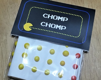Gaming Party Favors, DIY OPTION chomp chomp favor, video game party, arcade birthday, candy, treats, favor, boy birthday, video game, gamer