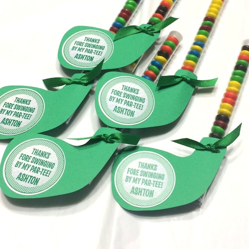 EDITABLE Golf Tee Flags Golf Cupcake Toppers Golf Party Etsy