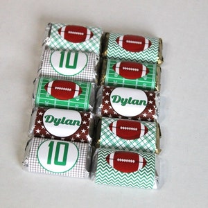 Football Party Mini Hershey Candy Bar Wrapper DIGITAL DOWNLOAD ...