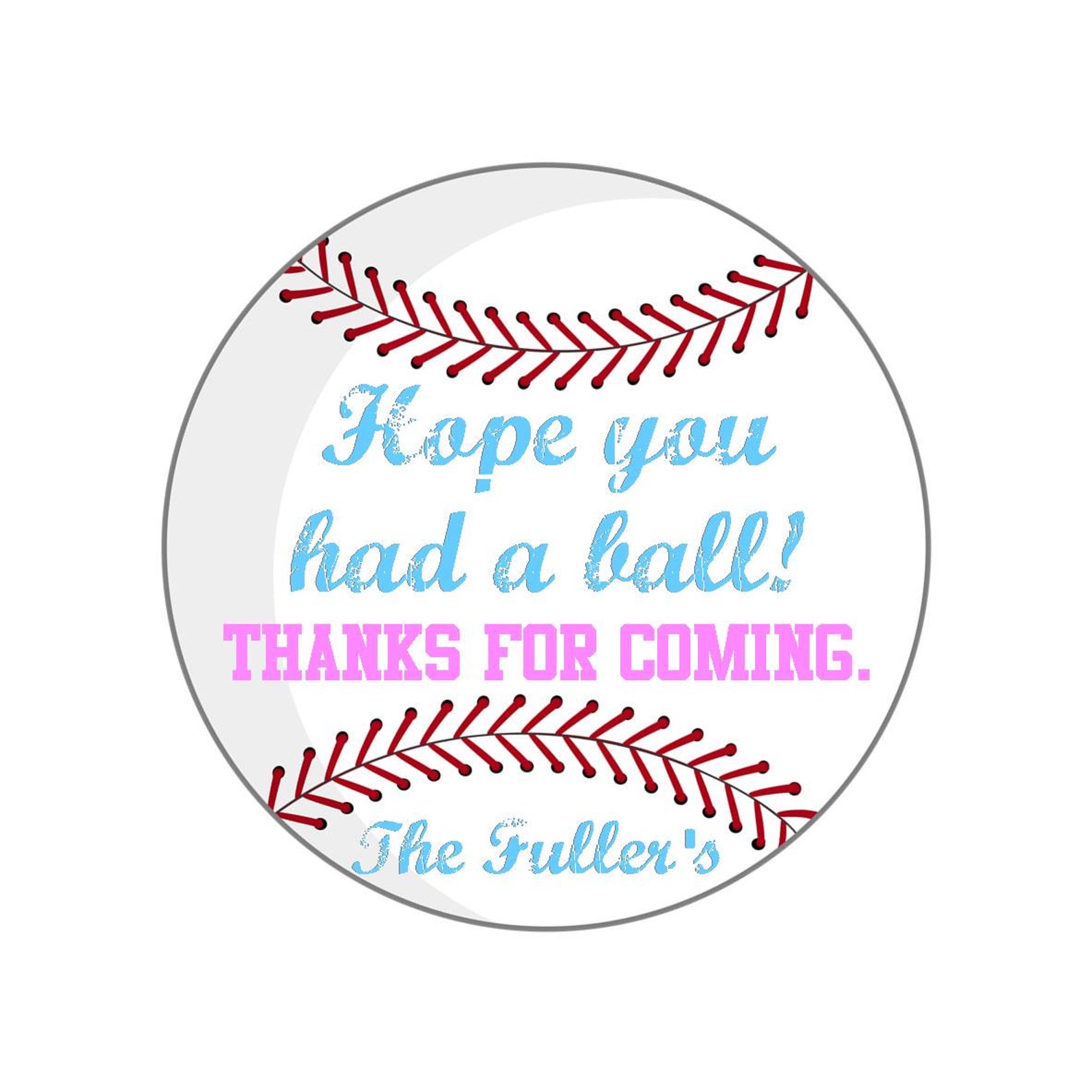 Baseball Party Tags PRINTABLE FILE Vintage Baseball Baseball | Etsy