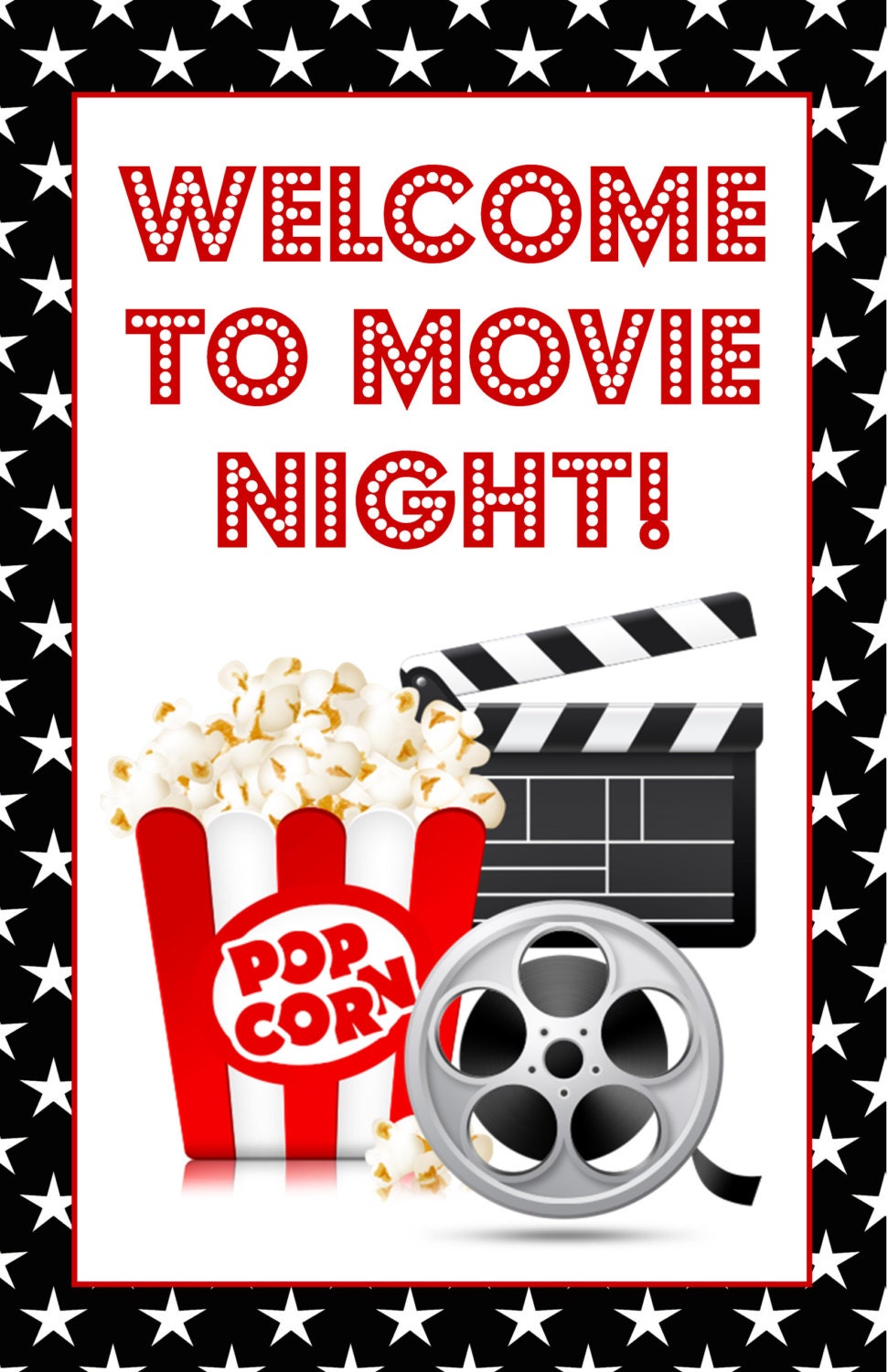 movie-theater-sign-diy-instant-download-movie-party-movie-banner