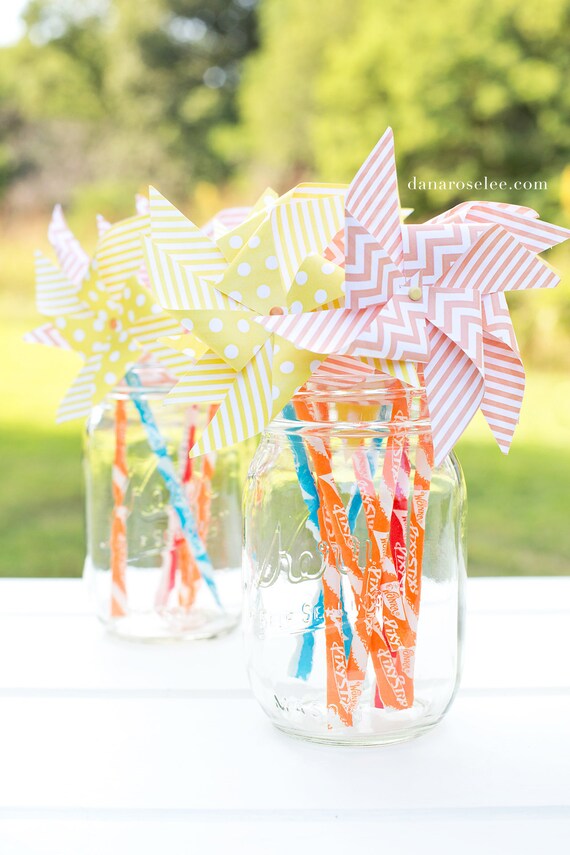 Pinwheel Party Favors Pixy Sticks Birthday Party Baby Etsy