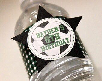 Water Bottle Labels (36) - birthday party, Movie Night, Sports, Holidays, Themes, baby shower