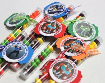 Birthday party favors, Bots Birthday Party, Robot birthday favor, party treat, party favor, kids birthday party, kids party favor,