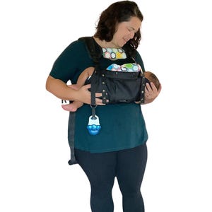 GoGoVie, 8-35 lb/0-36 meses, portabebés 7 en 1, de recién nacido a niño pequeño, híbrido, apto para la lactancia materna, equipo de viaje ligero