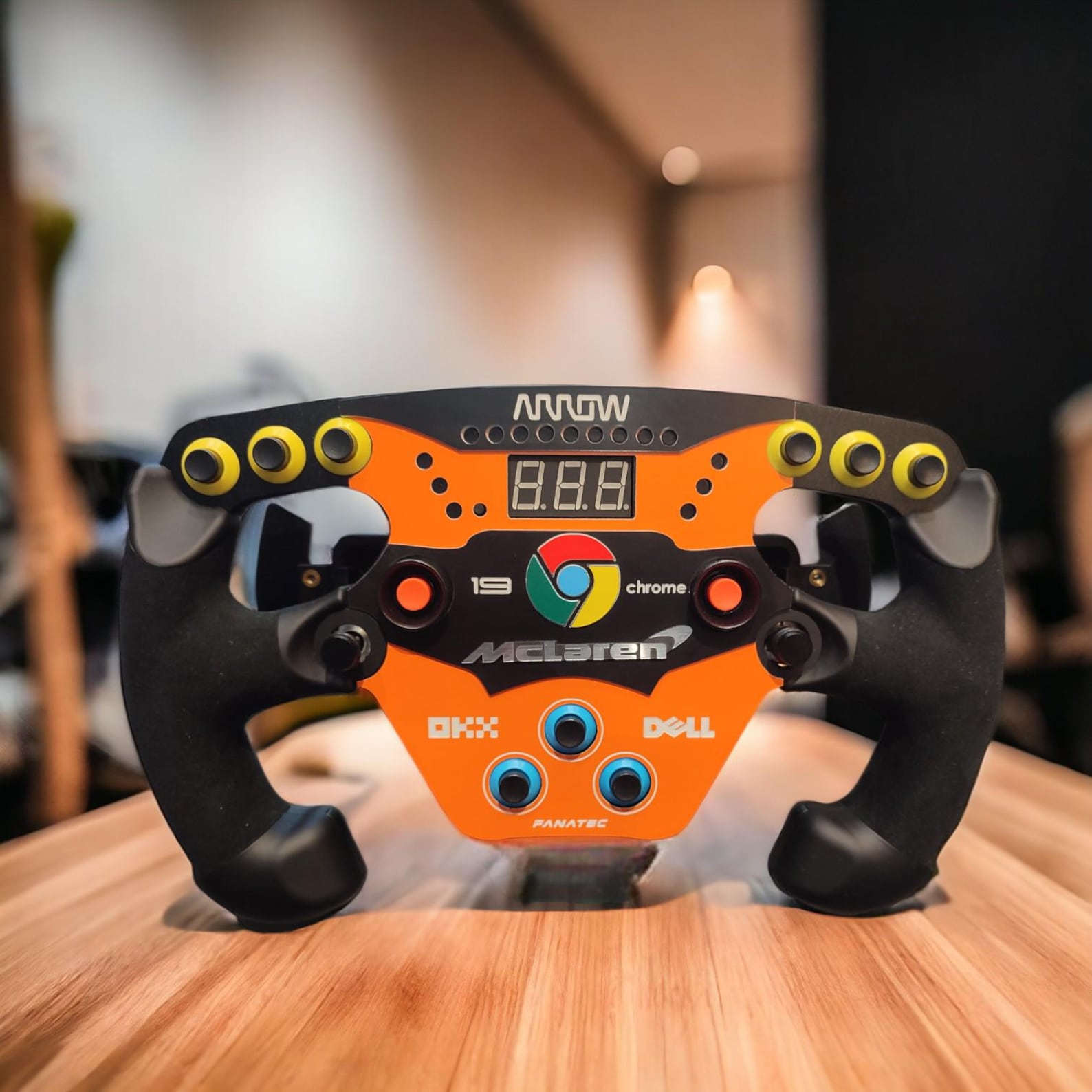 Plate 3D for FANATEC F1 Esport Wheel - Mclaren Version Sim Racig Custom ...