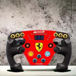 Plate 3D for FANATEC F1 Esport wheel - Ferrari version sim racig custom sticker simracing