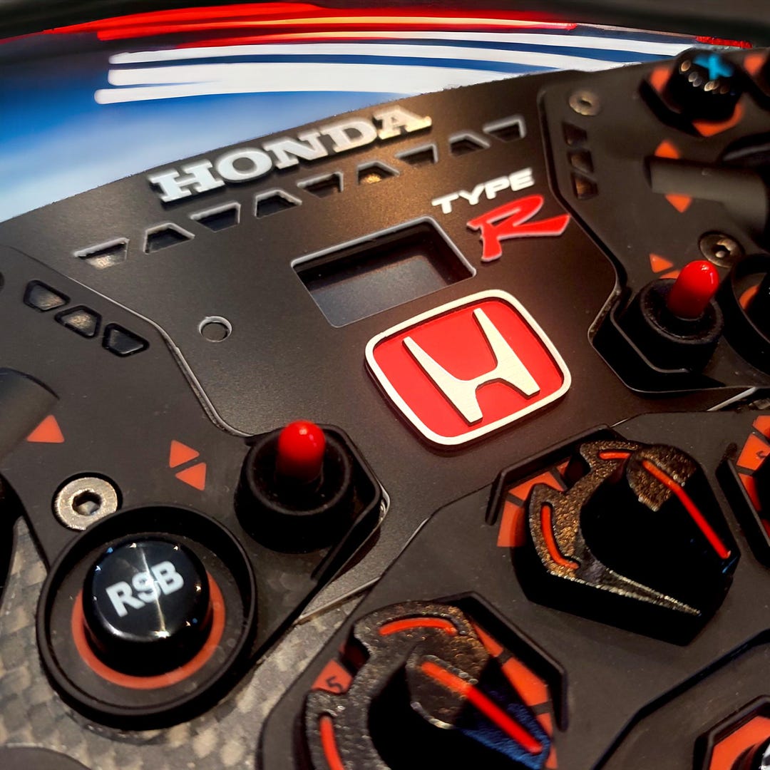 Honda R-type Plate for FANATEC Formula V2/2.5 Wheel Version Sim Racig ...