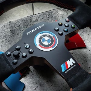 Plate For Fanatec CSL WRC V1P2 - BMW MPower version sim racig custom
