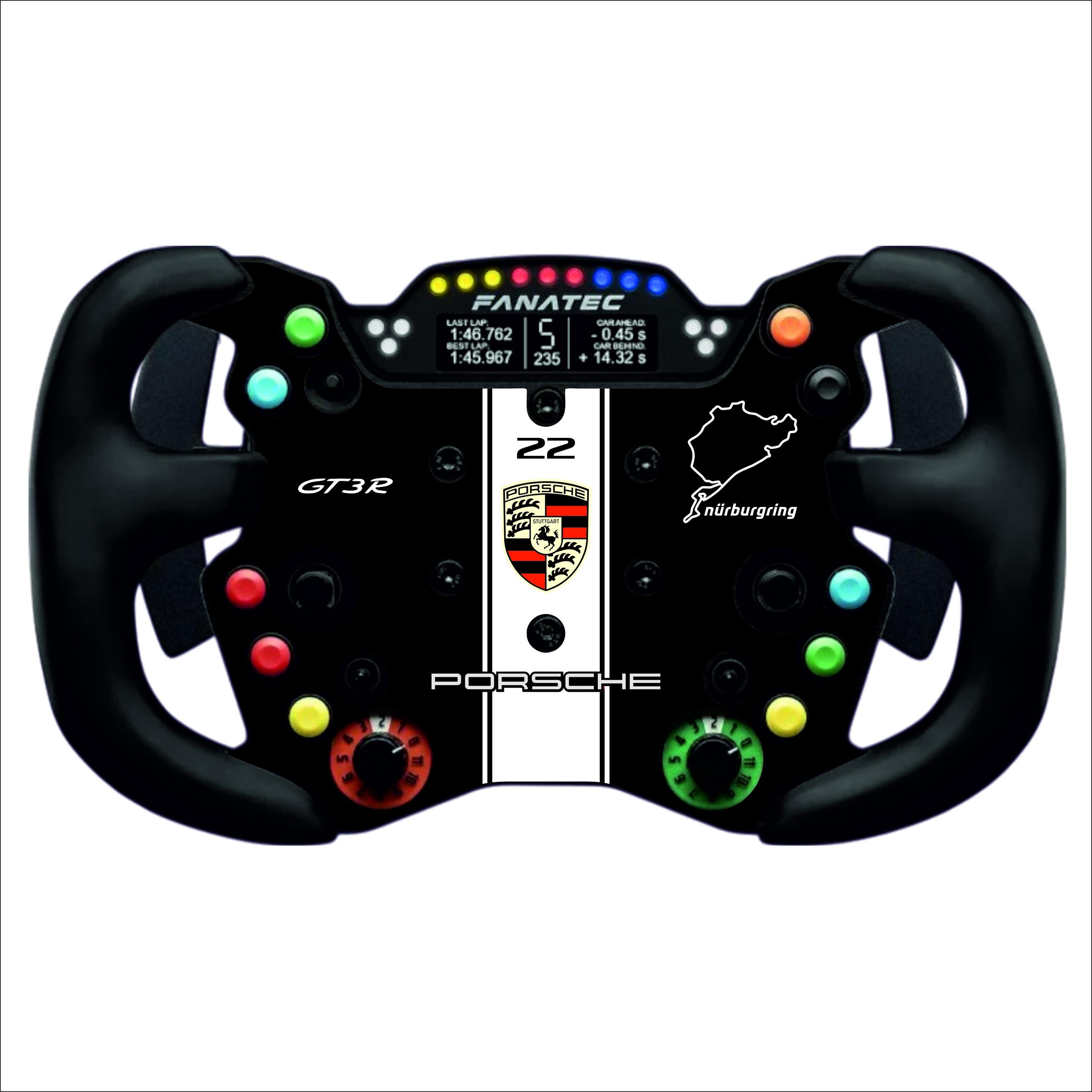 Plate 3D for FANATEC GT3 Endurance Wheel - Porsche Version Sim