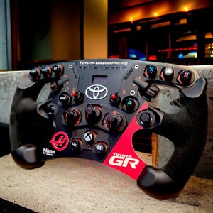 Plate For FANATEC formula V2/2.5 wheel - TOYOTA GR version sim racig custom