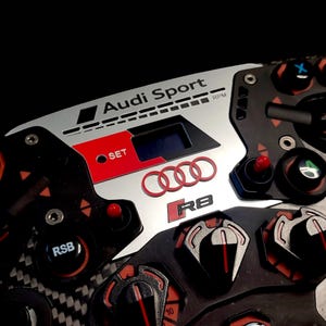 Plate For FANATEC formula V2/2.5 wheel - Audi small version sim racig custom