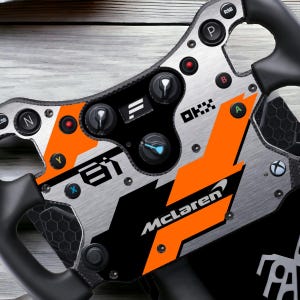 Plate For FANATEC McLaren Gt3 wheel -  simracig custom plate syicker fanatec wheel