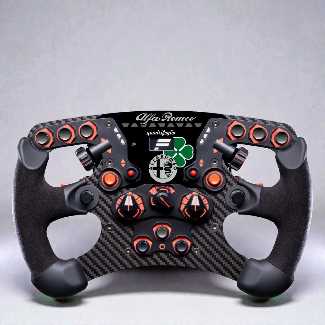 Alfa Romeo Quadrifoglio Plate for FANATEC Formula V2/2.5 Wheel Version ...