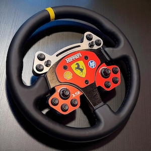 3D Plate for MOZA RS V2 Wheel - Ferrari Style - Sim Racing