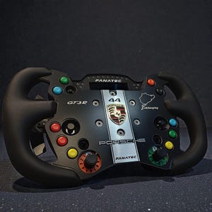 Piastra 3D per volante FANATEC GT3 Endurance - Porsche versione sim racig adesivo personalizzato simracing